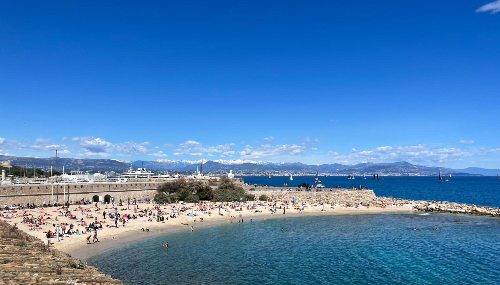 Antibes Carre D'Or Bastion Albert 1Er Vue Mer Exterior photo